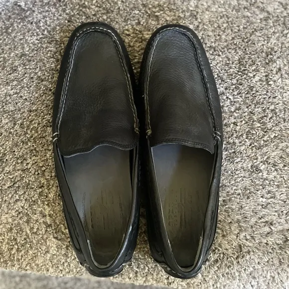 Sperry Gold Cup Venetian with ASV Men 10M Black Leather Casual Driver Shoes