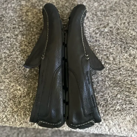 Sperry Gold Cup Venetian with ASV Men 10M Black Leather Casual Driver Shoes