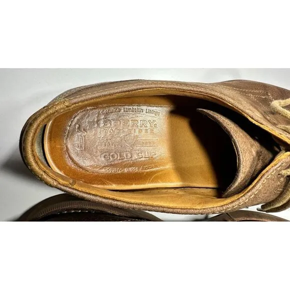 Sperry Top Sider Gold Cup Mens Sz 12M Bellingham Cap Toe Brown Shoes STS10229