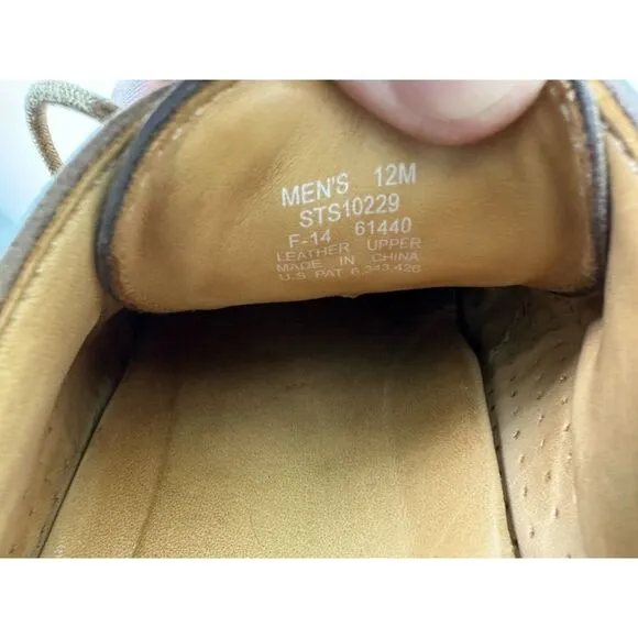 Sperry Top Sider Gold Cup Mens Sz 12M Bellingham Cap Toe Brown Shoes STS10229