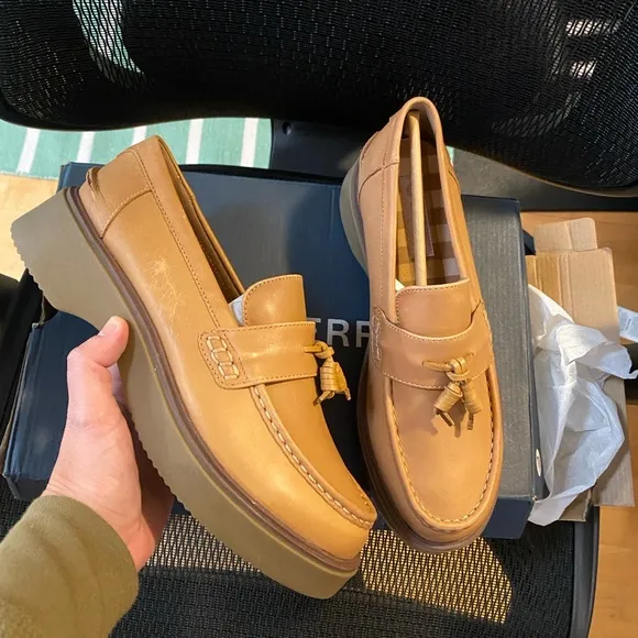 SPERRY Top Sider Leather Loafer Moccasin Shoes