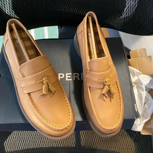 SPERRY Top Sider Leather Loafer Moccasin Shoes