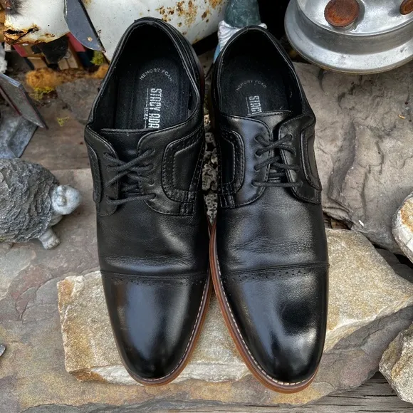 STACY ADAMS Men's Dickinson Cap-Toe Lace-up Oxford