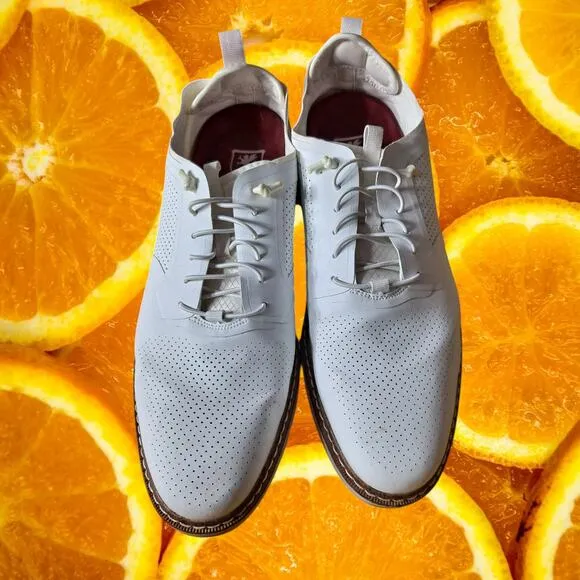 Stacy Adams Men's‎ White Synchro Casual Lace Up Elegant Sneaker Shoes Size 10