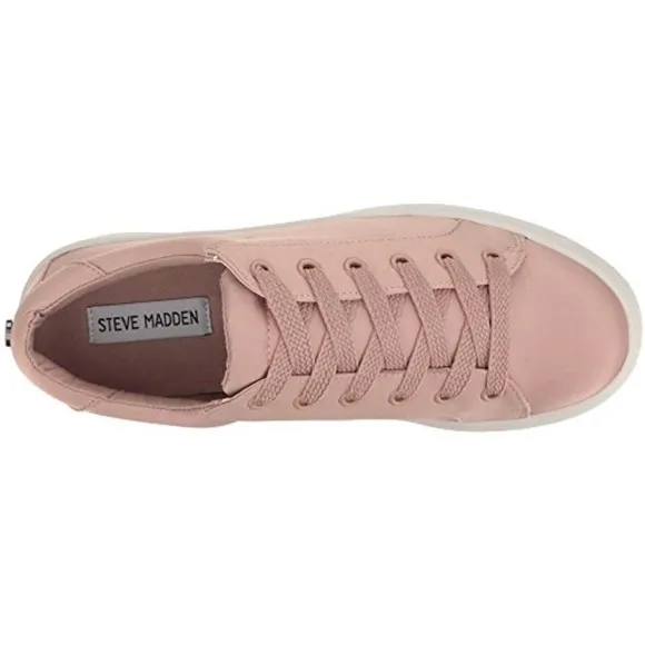 Steve Madden Bertie S Lace Up Shoe Women's Satin Low Top Shoes Sneakers