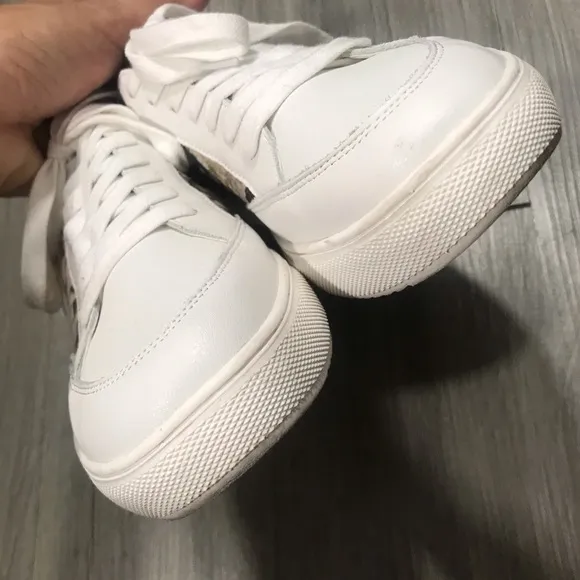 Steve Madden “Bliss” Leather &amp; Snakeskin Sneakers