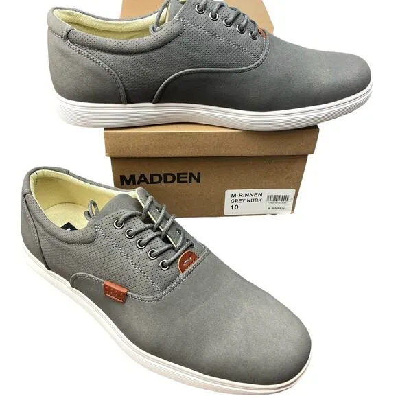 Steve Madden M-Rinnen Grey Nubk Mens Shoes Size 10