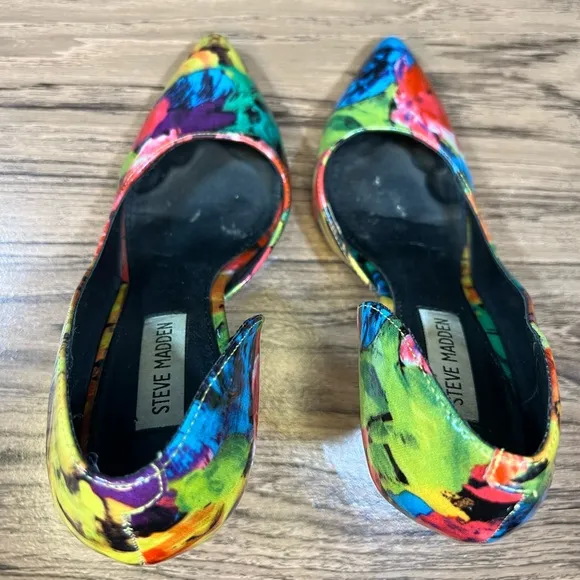 Steve‎ Madden Women's Groovi, Floral Multi Size 8