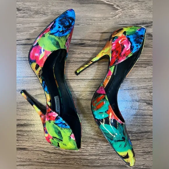 Steve‎ Madden Women's Groovi, Floral Multi Size 8
