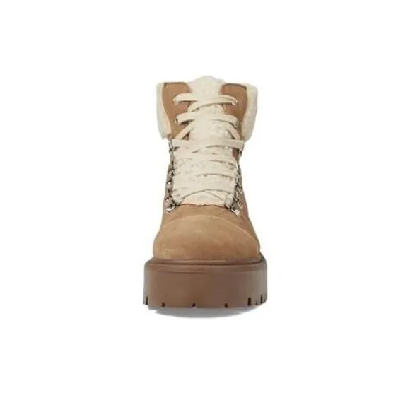 Steve Madden Women's Reyen‎ Combat Boot Oatmeal Suede Size 8