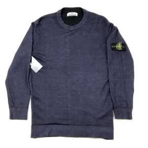 Stone Island Navy Blue Knit Pullover Lightweight Sweater Crewneck Sweatshirt M