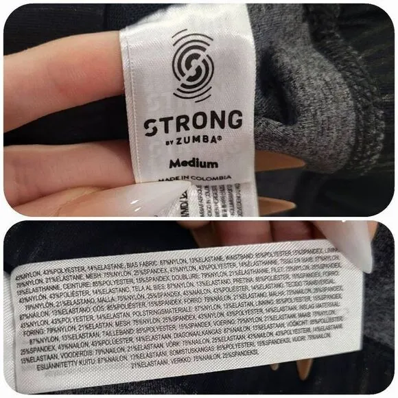 Strong by Zumba High Neck Sports Bra (G006)- Size M for Women