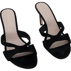 Stuart Weitzman Women's Kitten Heel Shoes Black - Size 9.5