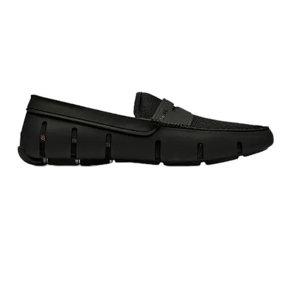 SWIMS Men's Penny Loafer Boat Shoes in Black Size 8 New In Box