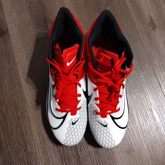 Sz 12 Nike Vapor Edge Elite 360 2 Football Cleats DA5457-616 Mens Red Black