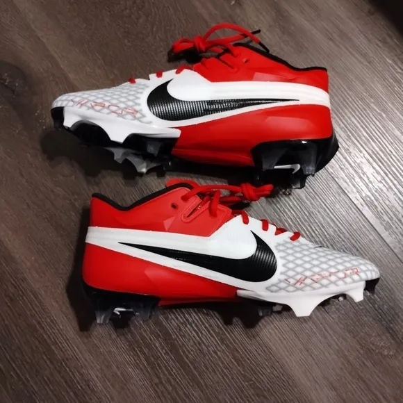 Sz 12 Nike Vapor Edge Elite 360 2 Football Cleats DA5457-616 Mens Red Black