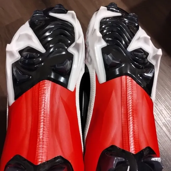 Sz 12 Nike Vapor Edge Elite 360 2 Football Cleats DA5457-616 Mens Red Black