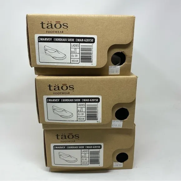 Taos Footwear Marvey shoes in Bordeaux Suede