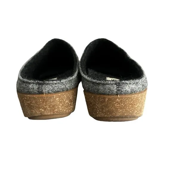 Taos Woollery Slip On Clog Women’s US 10 10.5 (41) Gray Wool Mules Comfort Shoes