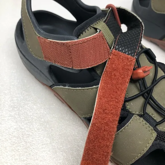TEVA Flintwood Sport Sandals Water Hiking Shoes Olive Black Mens Size US 13