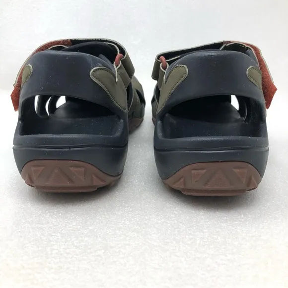 TEVA Flintwood Sport Sandals Water Hiking Shoes Olive Black Mens Size US 13