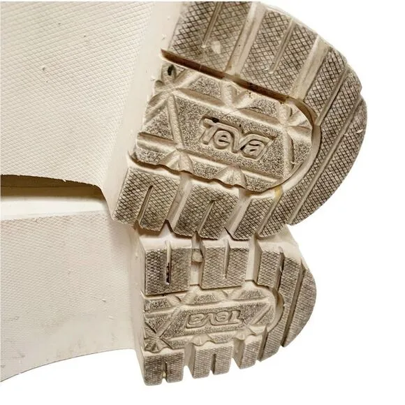 TEVA INDIO CARABINER SLIDE ROPE TAN MULTI PLATFORM SANDAL US 7/ EU 38 / UK 5