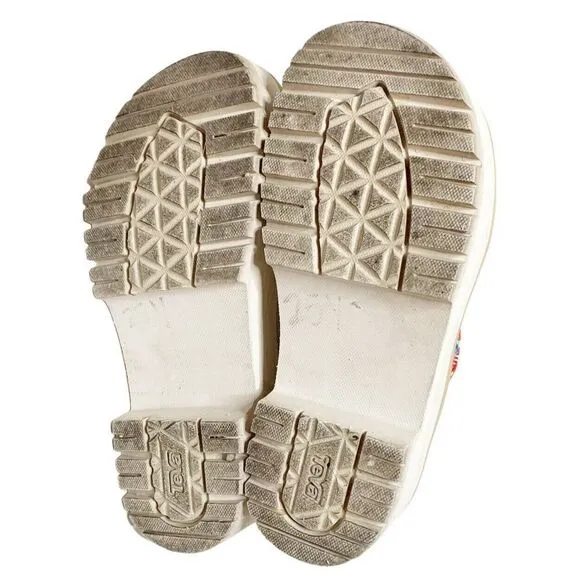 TEVA INDIO CARABINER SLIDE ROPE TAN MULTI PLATFORM SANDAL US 7/ EU 38 / UK 5