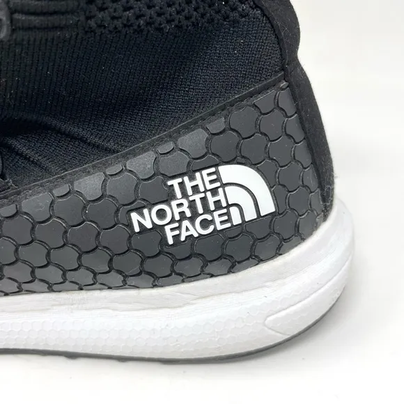 The North Face Touji Black Mid Lace 2D Knit Sneaker Shoes Size 10