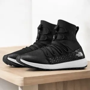 The North Face Touji Black Mid Lace 2D Knit Sneaker Shoes Size 10