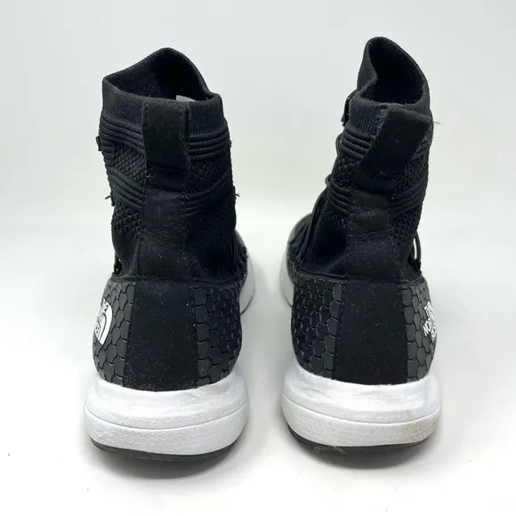 The North Face Touji Black Mid Lace 2D Knit Sneaker Shoes Size 10