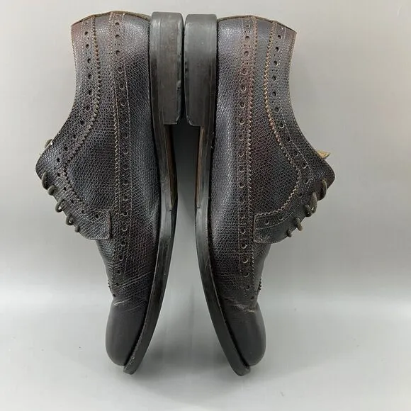 Thompson Original Model Mens 11.5 US, 45 EU Shoes Brown Crocodile Leather Oxford