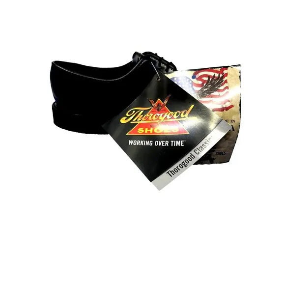 THOROGOOD WOMEN'S AMERICAN HERITAGE POSTAL CERTIFIED HIGH SHINE OXFORDS SZ. 8MED