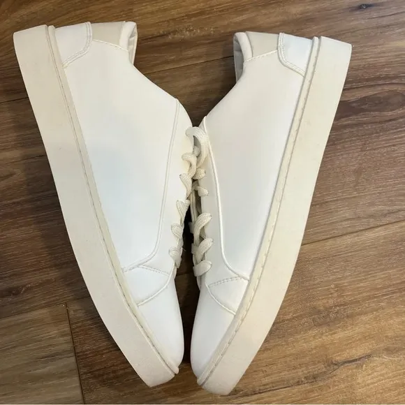 Thousand Fell Womens Sneakers Shoes Low Top White Leather Lace Up Size 8.5