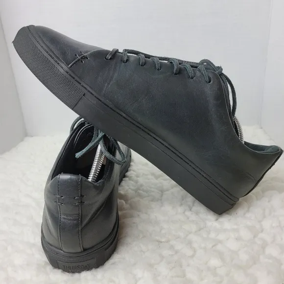 Thursday Boot Company Men's Size 11 Premier Low Top Black Vachetta Leather Shoes