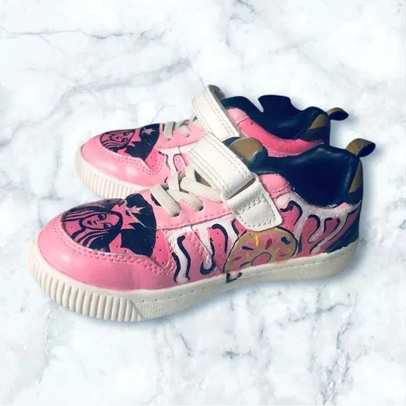 Toddler 9M Starbucks Hand Painted Carters shoes