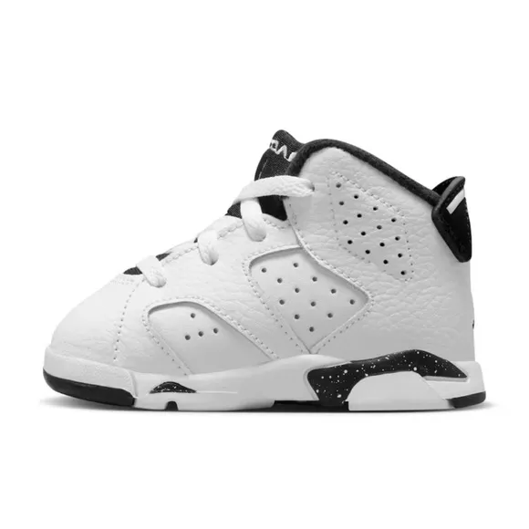TODDLER BOYS JORDAN BRAND WHITE AIR JORDAN 6 RETRO ATHLETIC SNEAKERS  SIZE 7C
