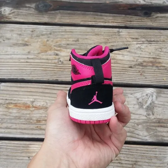 Toddler TD Nike Air Jordan 1 High Vivid Pink Shoes Sneakers