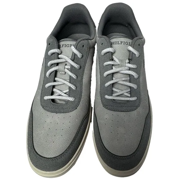 Tommy Hilfiger Mens Size 12 Grey Jaran Low Top Fashion Athletic Sneaker Shoes