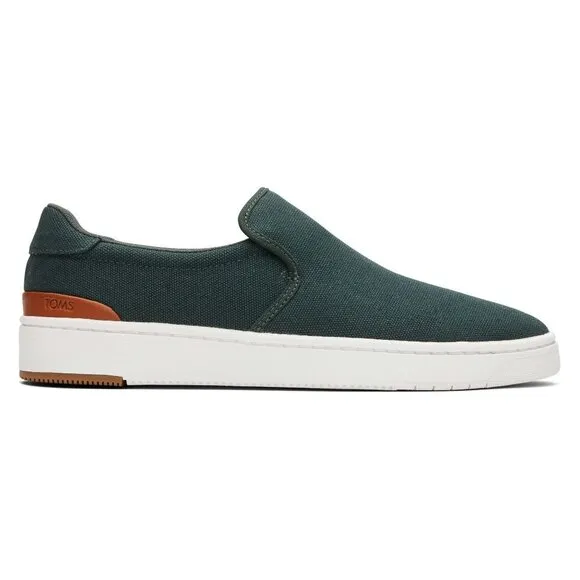 TOMS Green Men's Deep Forest TRVL LITE Slip on Shoes - Size 7