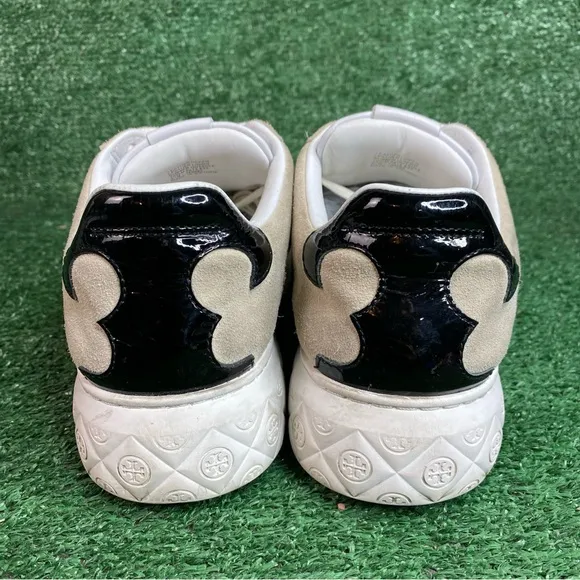 Tory Burch Ladybug Sneaker White Leather Shoes Low Top Womens Size 10.5