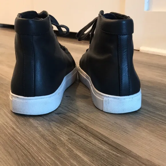 Tory Burch Leather High Top Sneakers Size 9