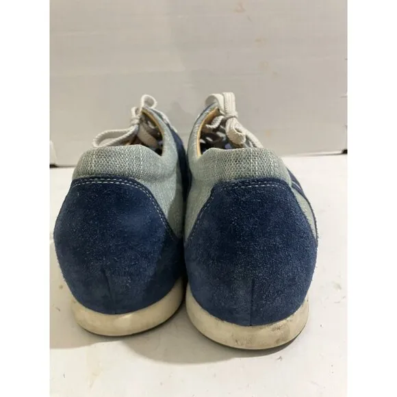 TOTO height increase  Men’s Size 10 Blue Suede comfort casual shoes