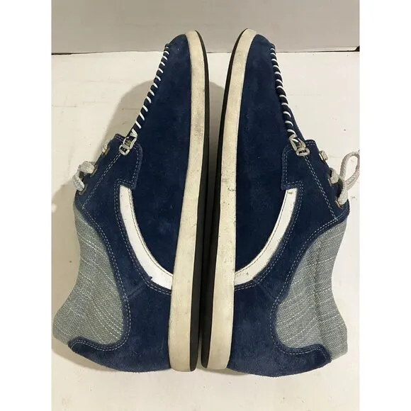 TOTO height increase  Men’s Size 10 Blue Suede comfort casual shoes