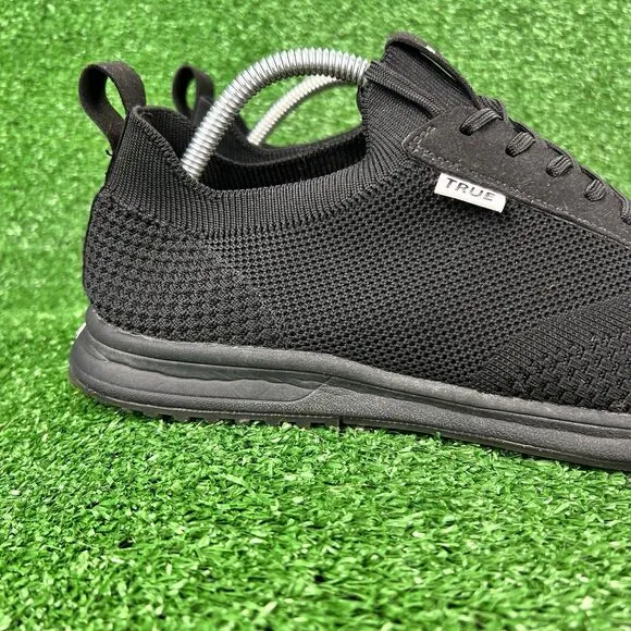 TRUE Linkswear All Day Knit II Men's 10.5 Women 12.5 Spikeless Golf Shoes Black