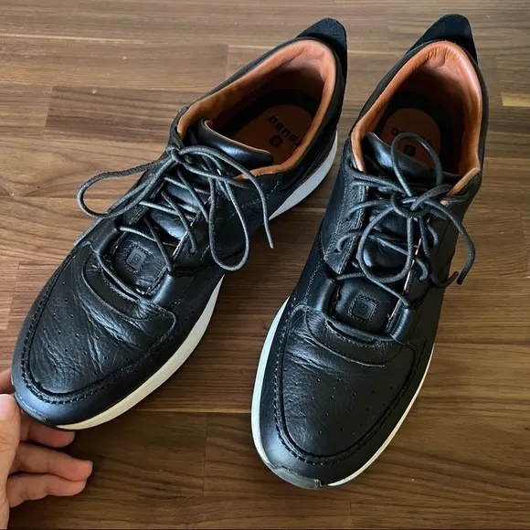 TSUBO men's black city dweller street sneakers, size 12