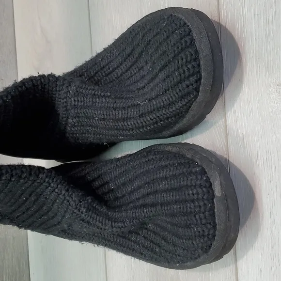 Ugg Australia Women 5819 Comfort Tall Sweater Cardi Knit boots shoes sz 9