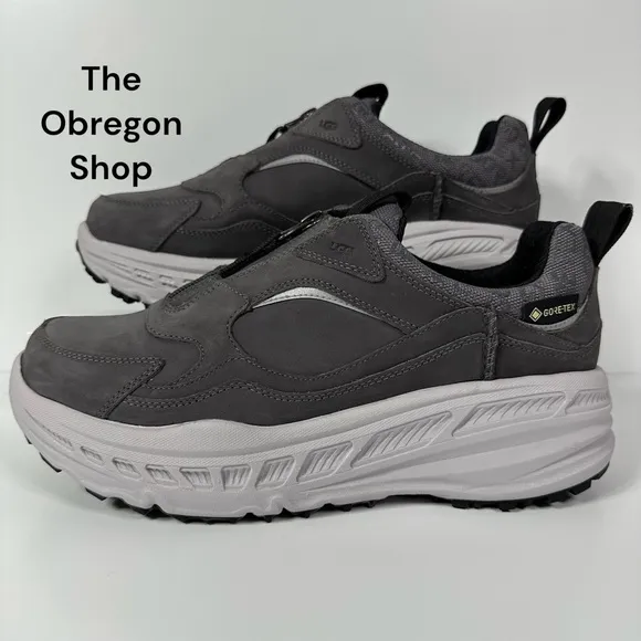 UGG CA805 ZIP GORE TEX MENS SHOES SIZE 9 DARK GREY GRAY WATERPROOF ZIPPER NEW