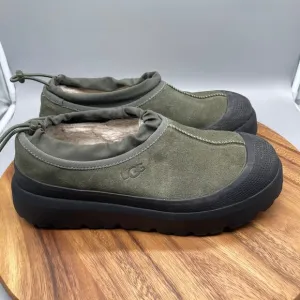 Ugg Tasman Shoes Mens 13 Green Weather Hybrid Suede Sheepskin Comfort Slippers