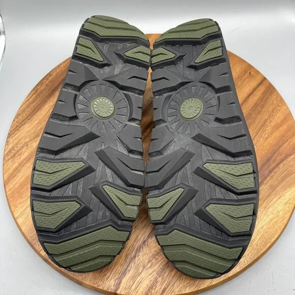 Ugg Tasman Shoes Mens 13 Green Weather Hybrid Suede Sheepskin Comfort Slippers