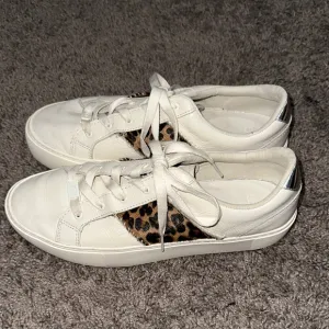 UGG White and Brown Sneakers with Animal Print